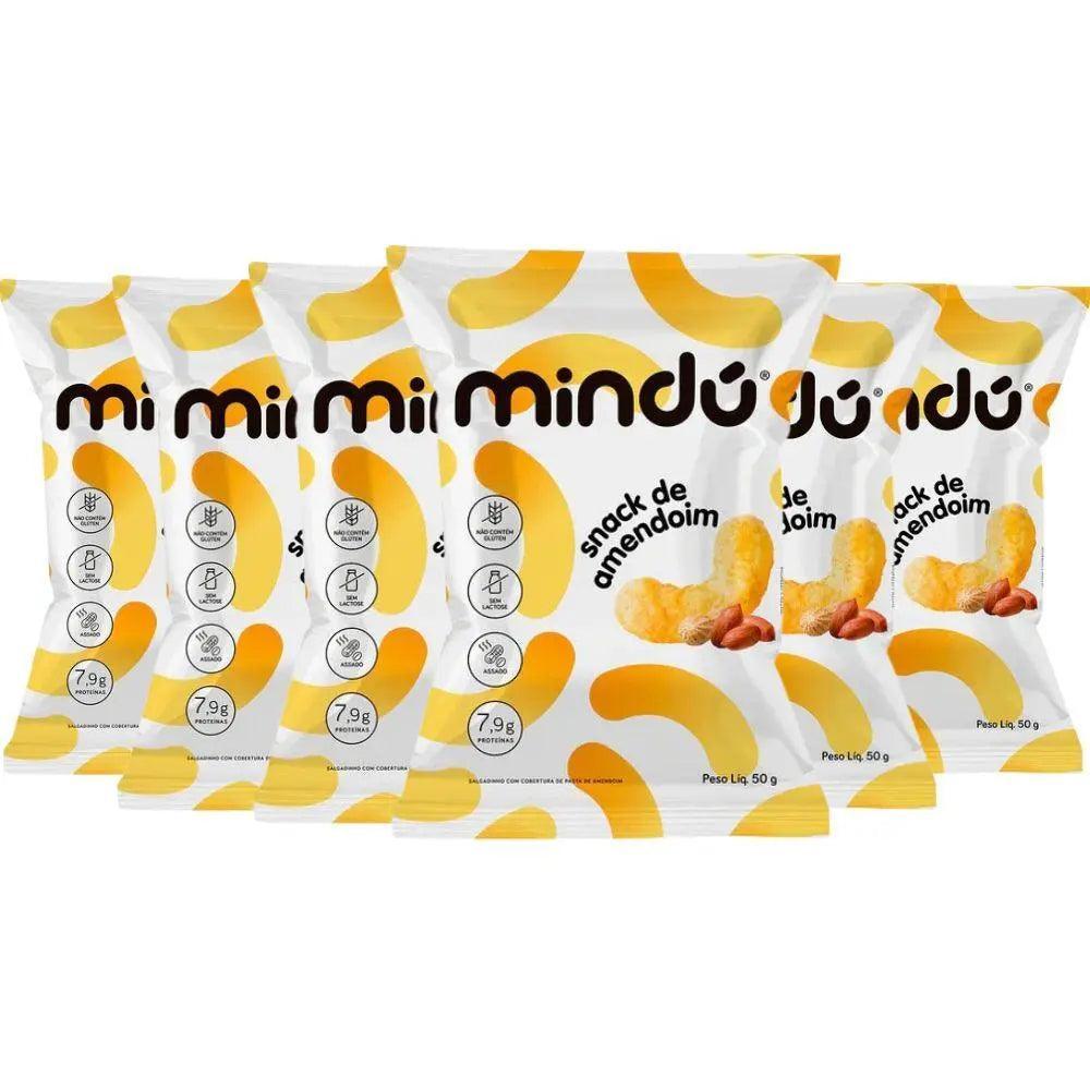 Kit Snack Amendoim Mindú Tradicional 6x50g – Meu Brasil Online