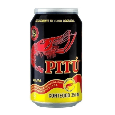 Cachaça Pitú Adoçada Lata 350ml