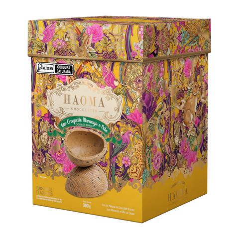 Ovo Craquelle de Maracujá e Nibs de Cacau 300g Haoma