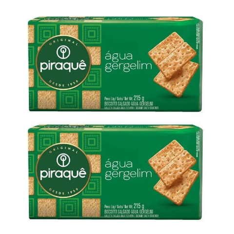 Piraquê Sesame Water Crackers 2 x 215 g