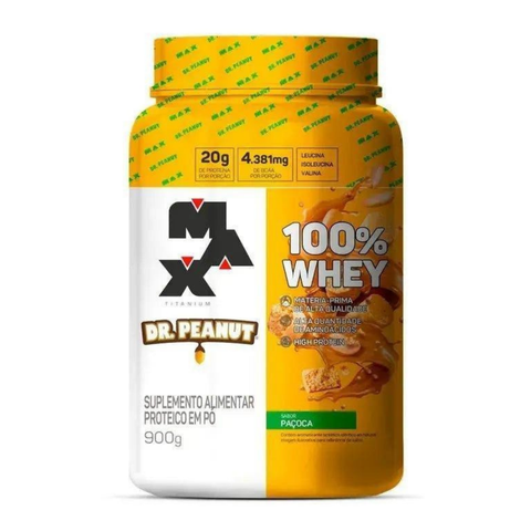 100% Whey Dr Peanut - Max Titanium Paçoca 900G