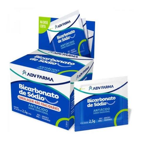 Bicarbonato De Sódio 10x2.5g AdvFarma