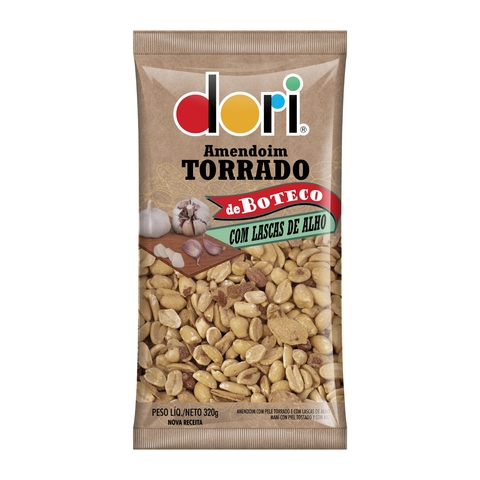 Roasted Peanuts with Garlic Flakes from Boteco Dori 320g