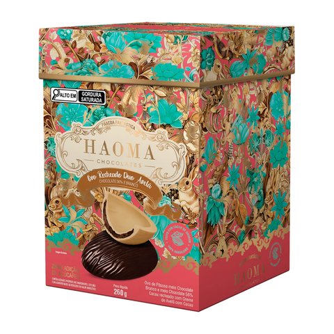 Ovo Duo com Recheio de Avelã 260g Haoma