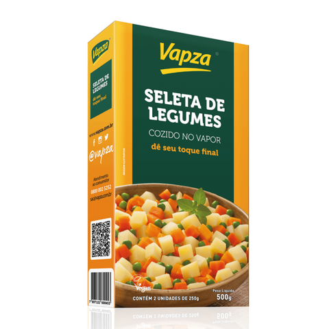 Mixed Vegetables, Vacuum-Packed, 500g, Vapza's "Give Your Touch" Line 