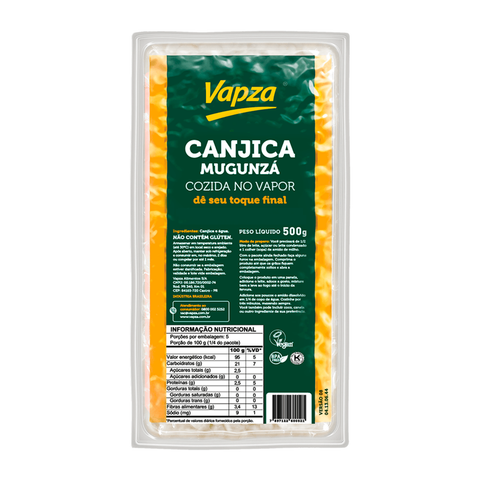Vacuum-packed Canjica/Mugunzá 500g Vapza's "Give Your Touch" line 