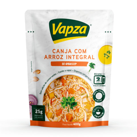 Chicken Soup with Brown Rice Pouch 400g Just Heat Line Vapza 