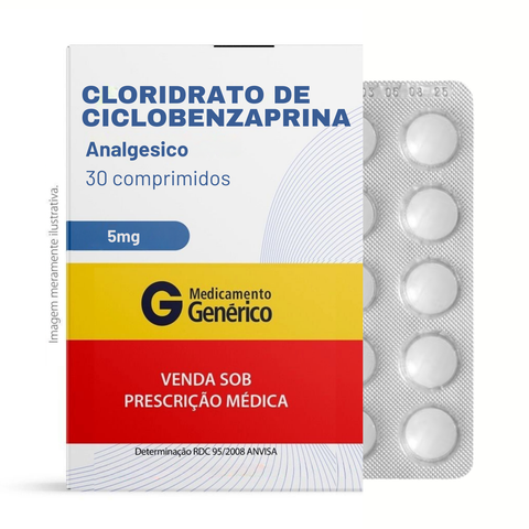 Cloridrato de Ciclobenzaprina 5mg 30 comprimidos