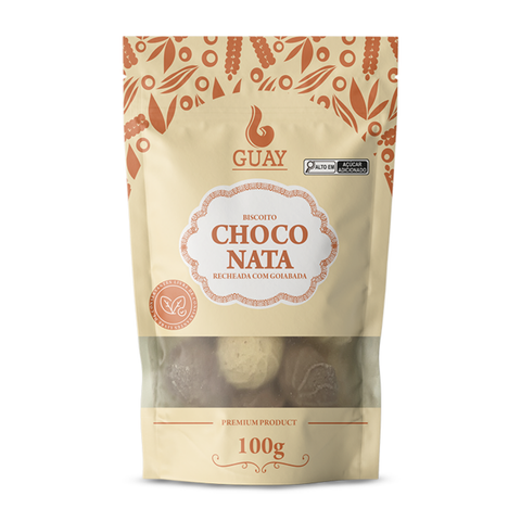 Biscoito choconata recheado com goiabada Guay 100g