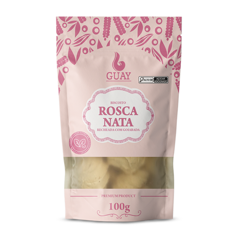 Biscoito rosca nata recheada com goiabada Guay 100g