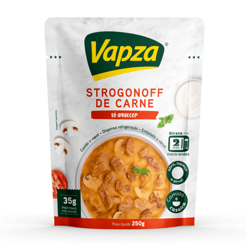 Beef Stroganoff Pouch 250g, Just Heat Line, Vapza 