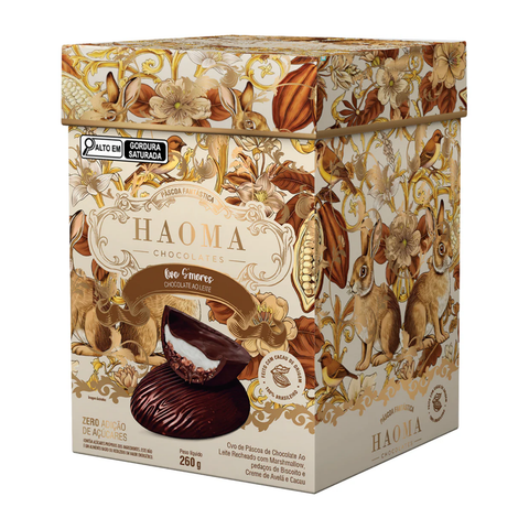Ovo S'mores de Chocolate ao Leite com Recheio de Nuage 260g Haoma