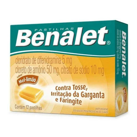 BenaIet Sabor Mel e Limão 12 pastilhas