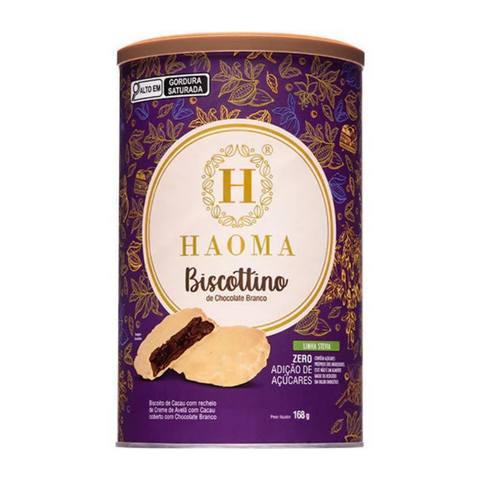 Biscottino White Chocolate Stevia Line 168g Haoma