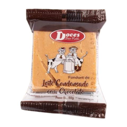 Milk Fudge with Chocolate 50g - Homemade Rural Sweet