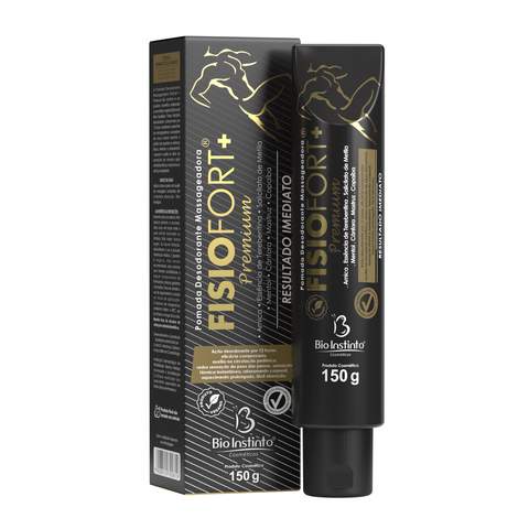Pomada Massageadora Premium Preta Fisiofort  150g