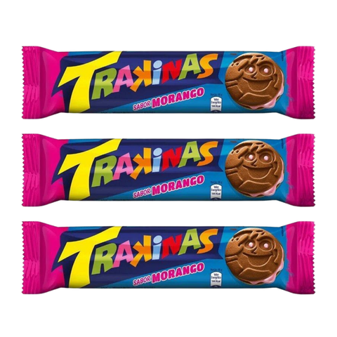 Galleta Trakinas Rellena Fresa 3 x 126g 378G