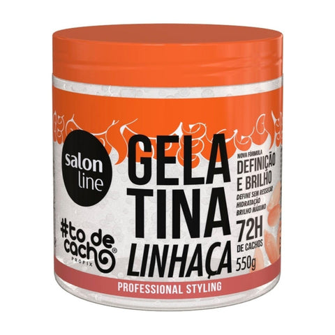 Gelatina Linhaça #todecacho Definição e Brilho Salon Line 550g