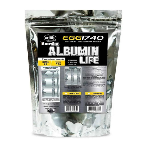 Albumina Life Protein Chocolate Flavor Unilife 500g