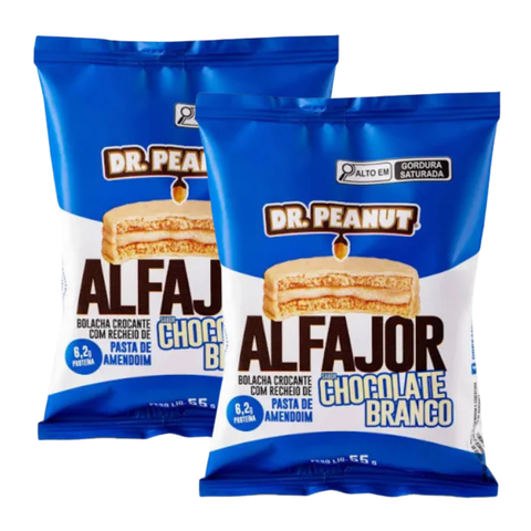 Alfajor Dr Peanut White Chocolate flavor 2x55g