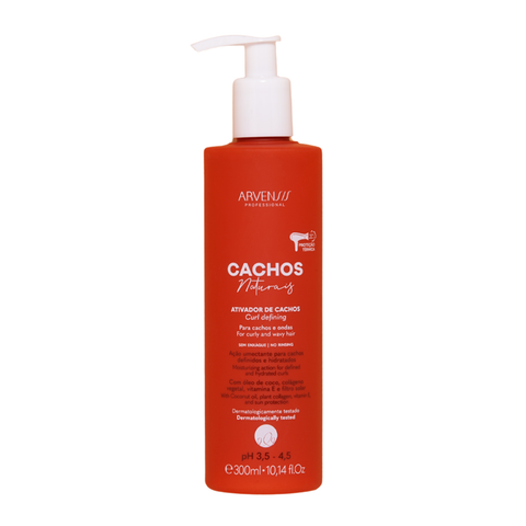 Creme Ativador Cachos Ondulados E Cacheados Arvensis 300ml
