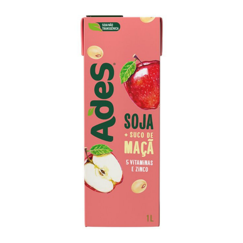 Jugo de soya + frutas Ades Frutas Manzana 1L