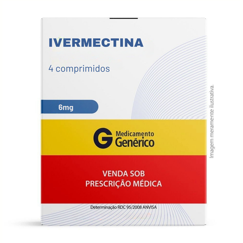 Ivermectina 6mg - 4 comprimidos