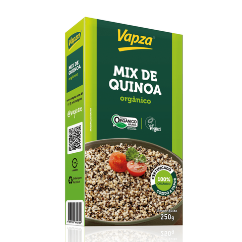 Organic Quinoa Mix Box/Vacuum Pack 250g Vapza Organics Line