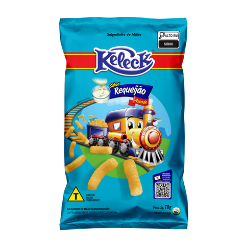 Salgadinho Keleck sabor Requeijão 70g
