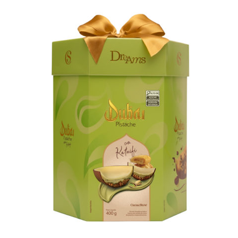Ovo de Páscoa Dreams Dubai Pistache 400g Cacau Show