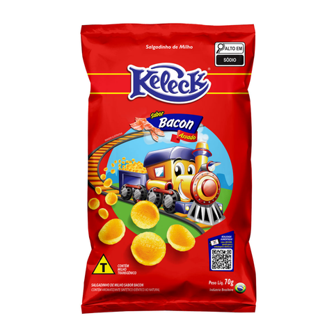 Salgadinho Keleck sabor Bacon 70g