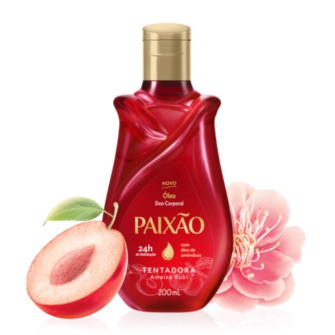 Óleo Corporal Paixão Tentadora Ameixa Rubi 200ml