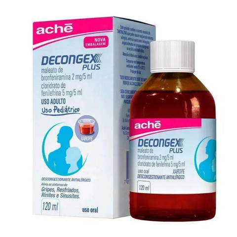 Decongex Plus  Xarope  Com 120 Ml