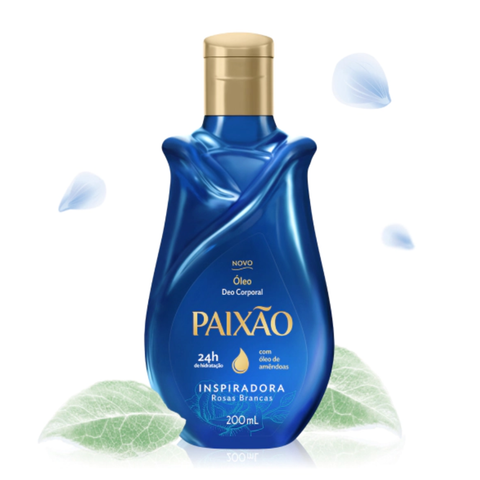 Óleo Corporal Paixão Inspiradora Rosas Brancas de 200ml