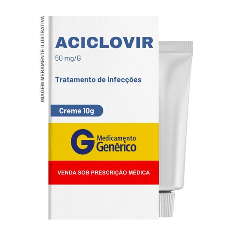 Aciclovir 50mg Creme - 10g (Genérico)
