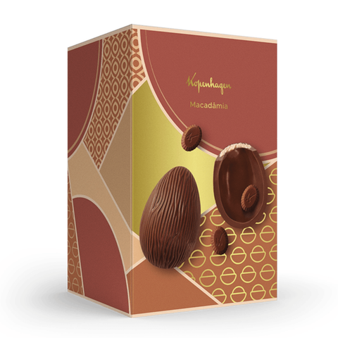 Ovo de Pascoa Recheado Macadâmia Linha Recheados 310g Kopenhagen