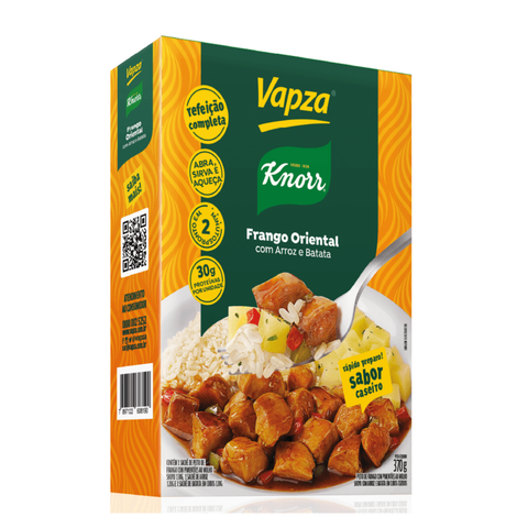 Oriental Chicken with Rice and Potatoes, Vacuum-Packed Box, 370g, Vapza Just Heat Line