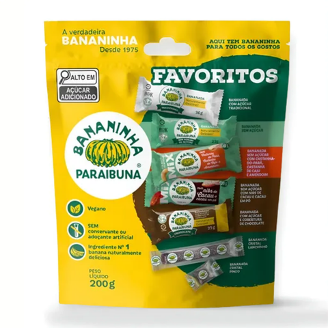 Pacote Favoritos Bananinha Paraibuna 200g