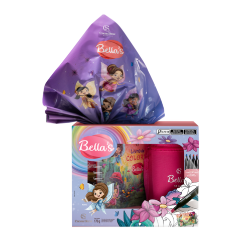 Ovo de Páscoa com Caderno com Canetas Bella's 170g Cacau Show