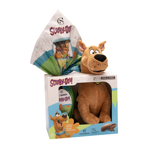 Ovo de Páscoa com Pelúcia Estojo Scooby-Doo  170g Cacau Show