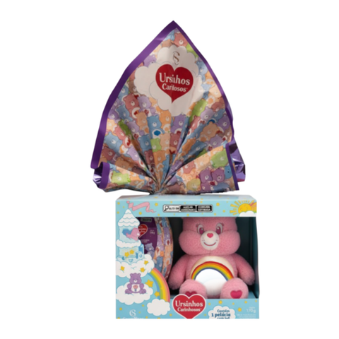 Ovo de Páscoa com Ursinhos Carinhosos LED Animadinha 170g Cacau Show