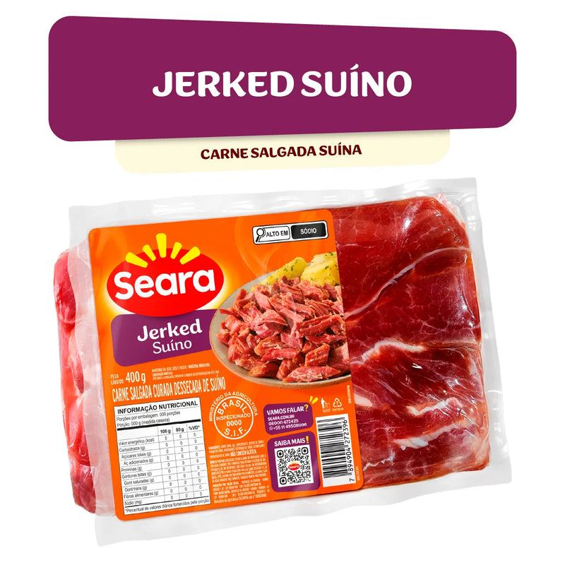 Jerked Suíno Salgado Seara 400g