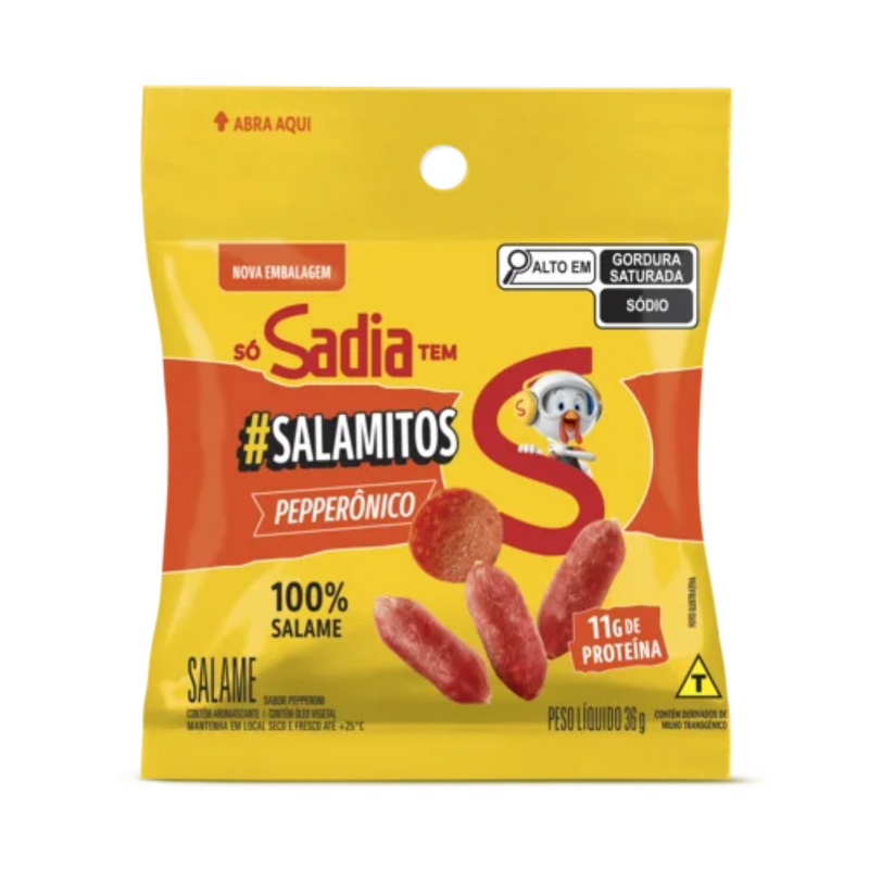 Snack Salamitos Sabor Pepperoni Sadia 36g