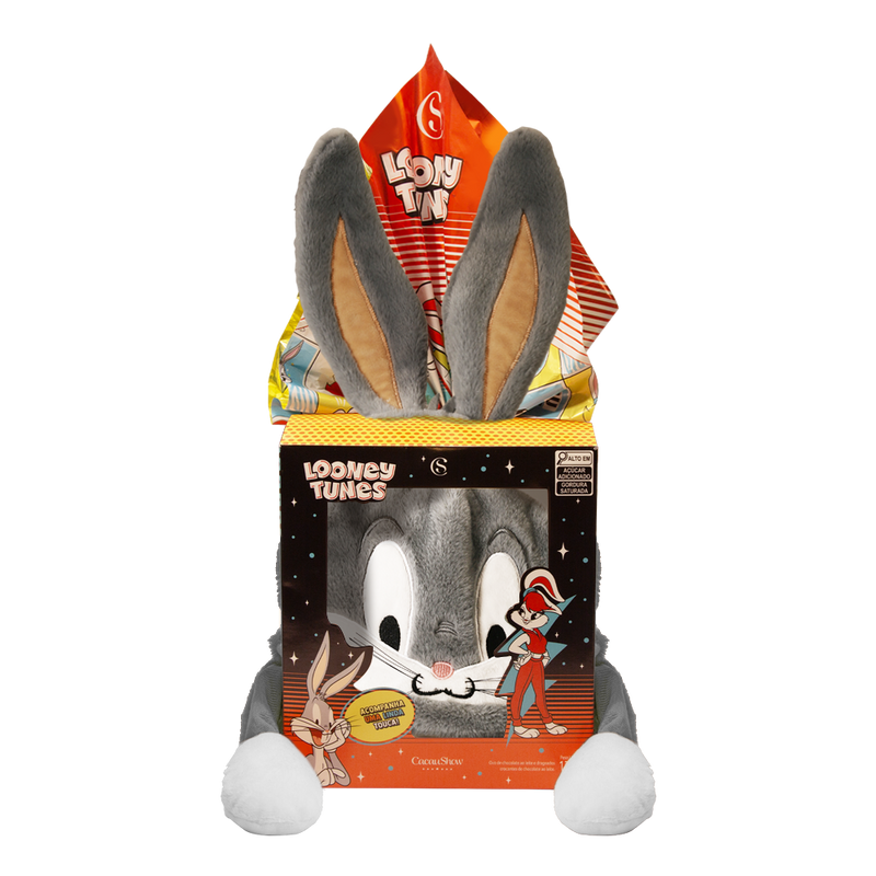 Ovo de Páscoa ao Leite Looney Tunes Touca Pernalonga - 170g Cacau Show