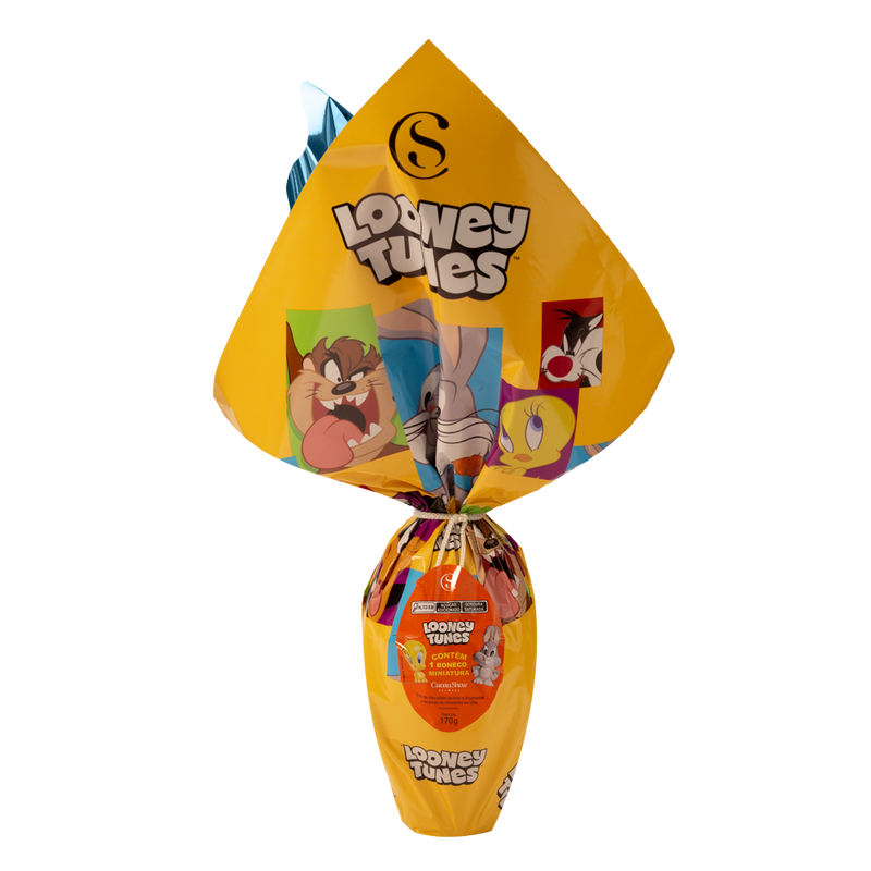 Ovo de Páscoa ao Leite Gogos Looney Tunes - 170g Cacau Show