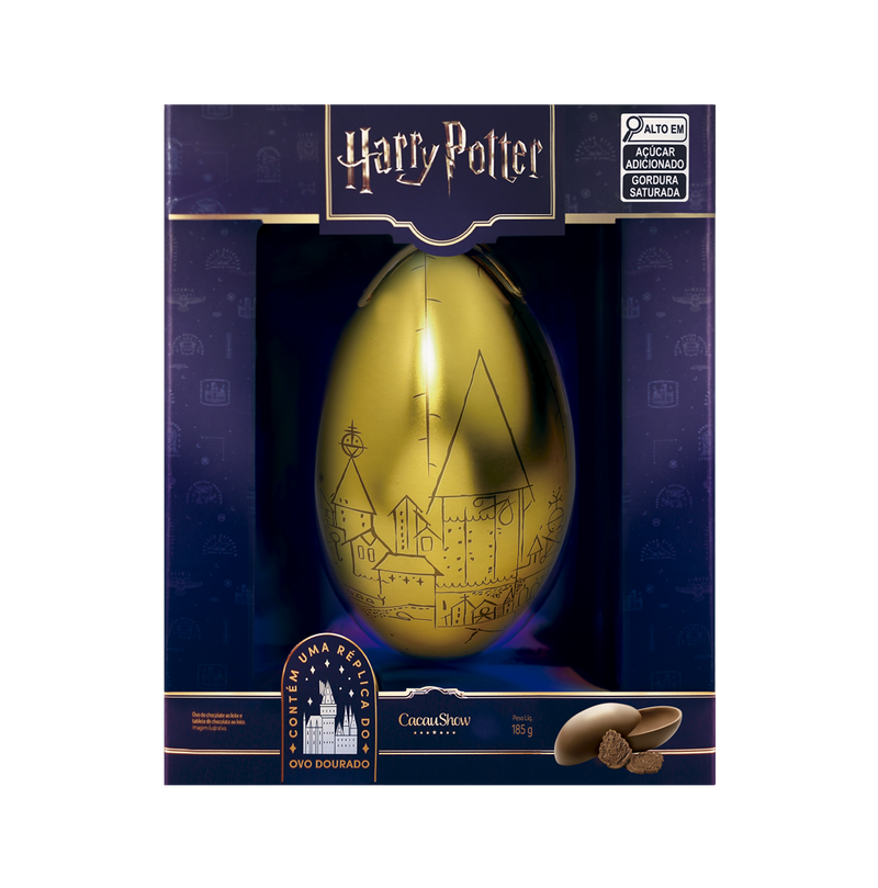 Ovo de Páscoa ao Leite Lata Harry Potter - 185g Cacau Show