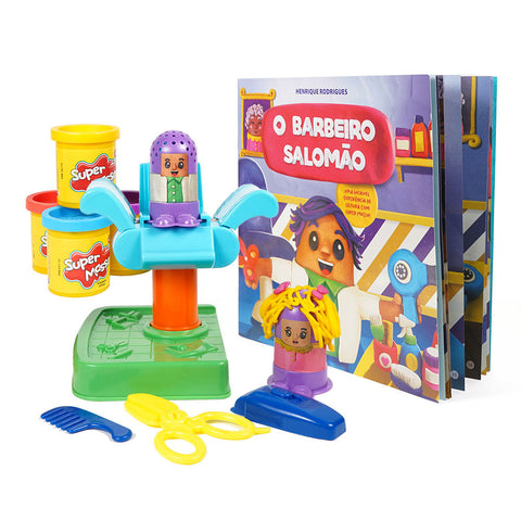 Solomon the Barber book with Super Dough - Estrela Cultural