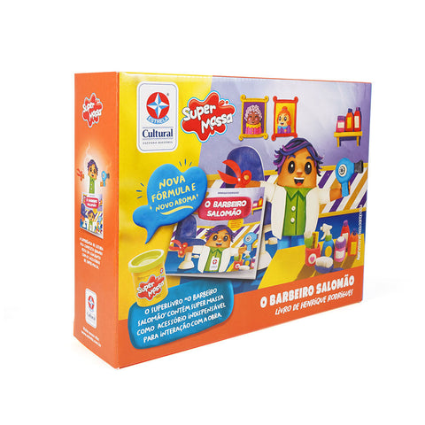 Solomon the Barber book with Super Dough - Estrela Cultural