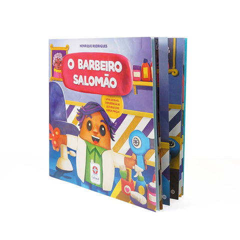 Solomon the Barber book with Super Dough - Estrela Cultural