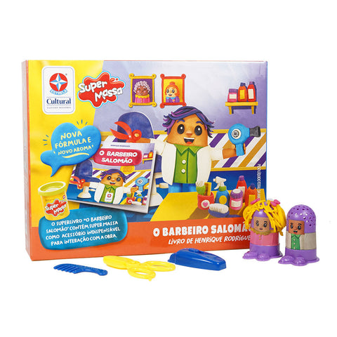 Solomon the Barber book with Super Dough - Estrela Cultural